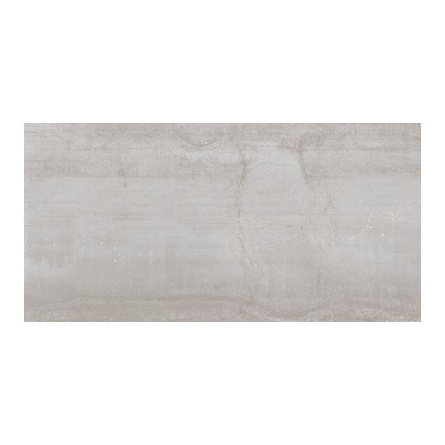 Frostbestandig glaseret metal-gulvflise 60 x 120 cm sølv 1,44 m²