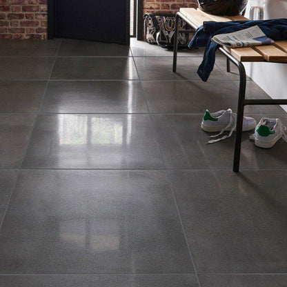 Frostbestandig glaseret porcelænsflise Metal ID Colours 30 x 60 cm antracit 1,08 m²