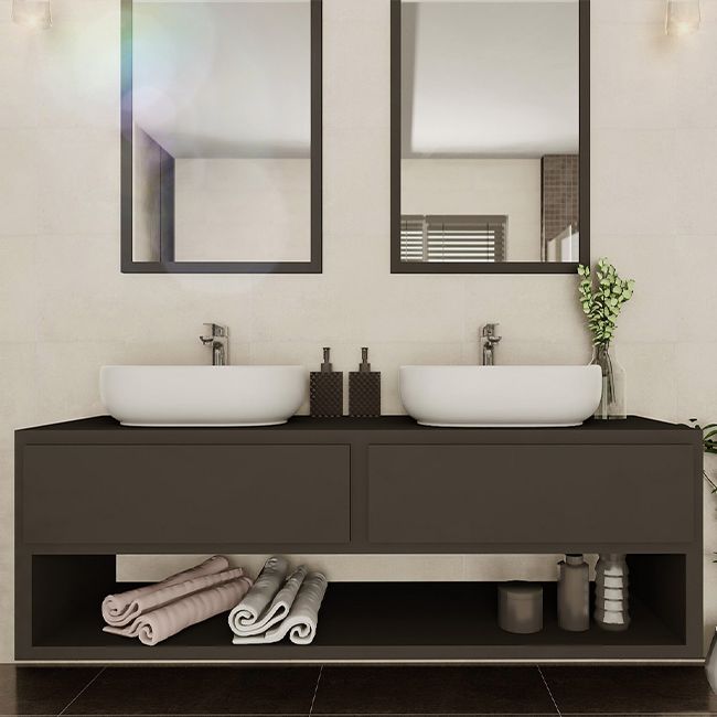 Frostbestandig glaseret porcelænsflise Metal ID Colours 60 x 60 cm antracit 1,08 m²