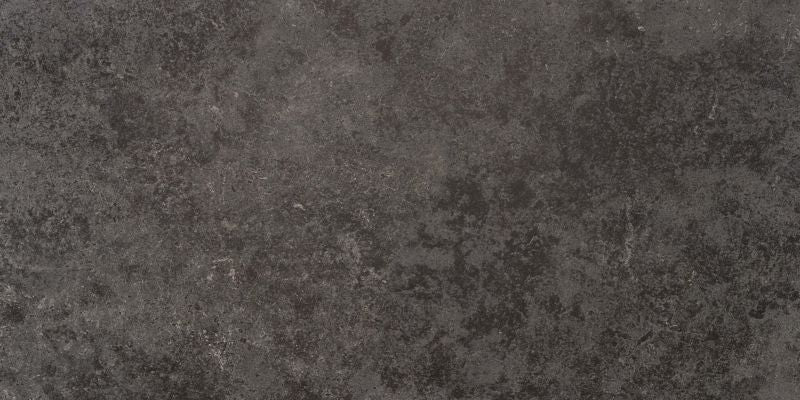 Frostbestandig glaseret Millstone-gulvflise 60 x 120 cm sort 1,44 m²