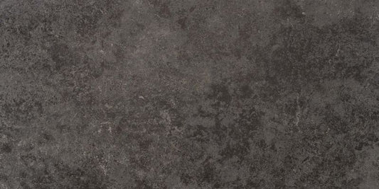 Frostbestandig glaseret Millstone-gulvflise 60 x 120 cm sort 1,44 m²