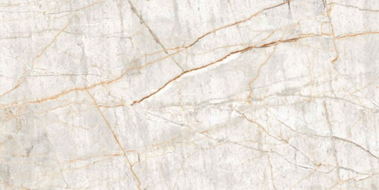 Frostbestandig glaseret Naturale porcelænsflise 60 x 120 cm white carving 1,44 m²