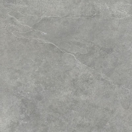 Frostsikker glaseret porcelænsflise Pizarra 60 x 60 x 2 cm grå 0,72 m²