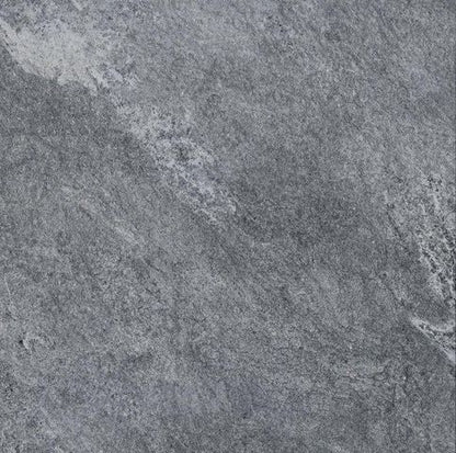 Frostbestandig glasert Quarzo-gulvflise 60 x 60 x 2 cm grå 0,72 m²