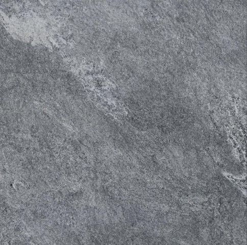 Frostbestandig glasert Quarzo-gulvflise 60 x 60 x 2 cm grå 0,72 m²