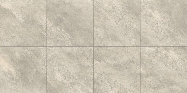 Frostbestandig glasert Quarzo-gulvflise 60 x 60 x 2 cm sølv 0,72 m²