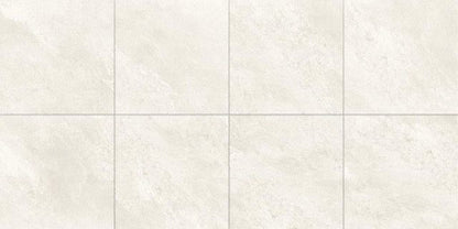 Frostbestandig glaseret Quarzo porcelænsflise 60 x 60 x 2 cm hvid 0,72 m²