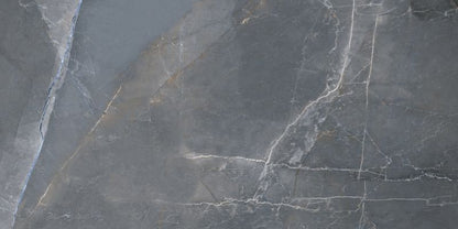 Frostbestandig glasert Queen-gulvflise 60 x 120 cm i grey sugar
