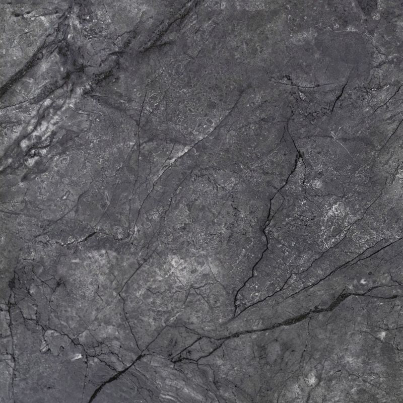 Frostbestandig glaseret Riverstone-gulvflise 60 x 60 cm sort 1,44 m²