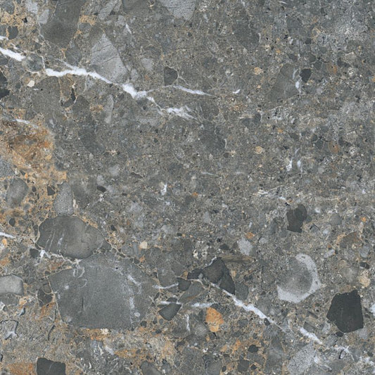 Frostbestandig glaseret Sandalo-gulvflise 60 x 60 cm dark, 1,44 m²