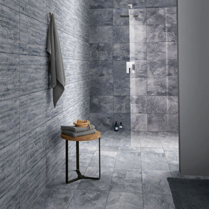 Frostbestandig glasert Shaded GoodHome porcelænsflise 29,8 x 59,8 cm grå 1,24 m²