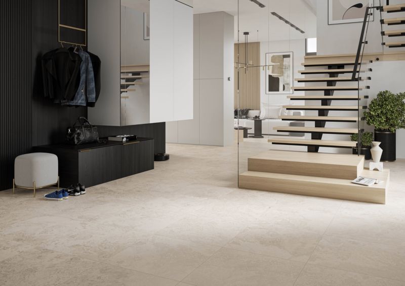 Frostbestandig glaseret Siena klinke 60 x 60 cm beige 1,44 m²
