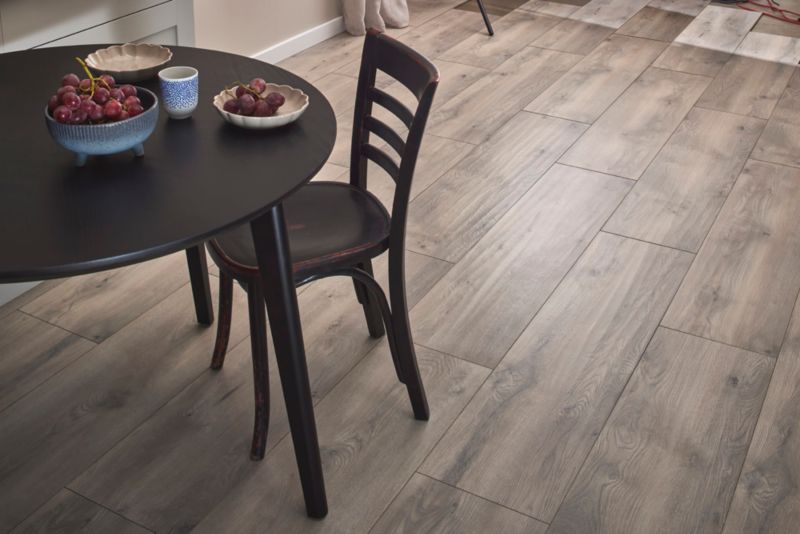 Frostsikker glaseret Sigurd-gulvflise 29,5 x 119,5 cm wood grey 1,44 m²