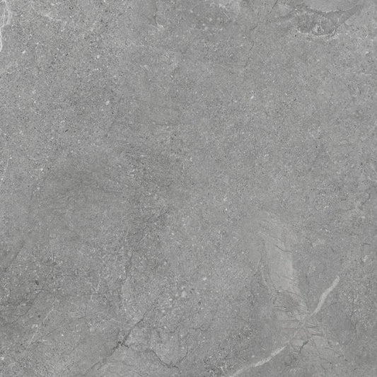 Frostbestandig glasurbelagt porcelænsflise Tanger 60 x 60 cm grå 1,44 m²