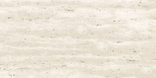 Frostbestandig glaseret travertin-gulvflise 60 x 120 cm bianco 1,44 m²