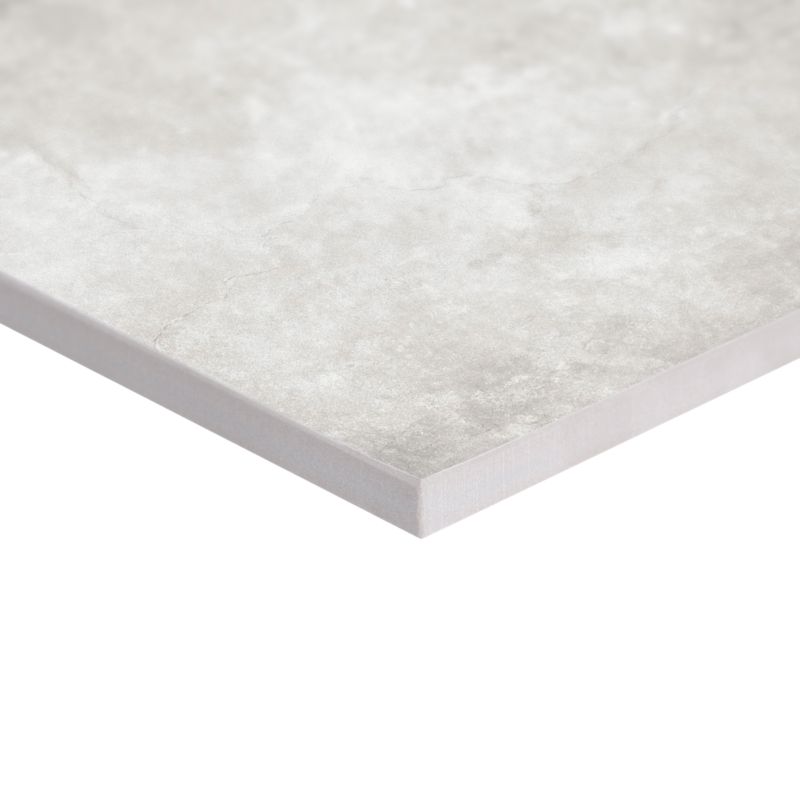 Frostbestandig porcelænsflise Terminal 59,7 x 59,7 cm sølv 1,78 m²