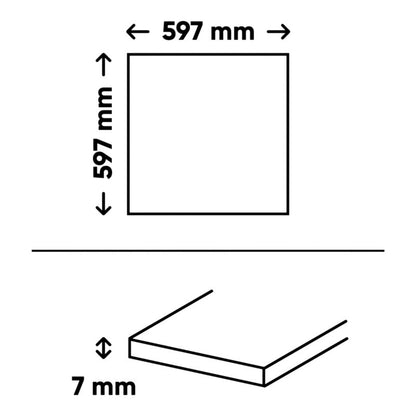 Frostbestandig porcelænsflise Terminal 59,7 x 59,7 cm grå 1,78 m²