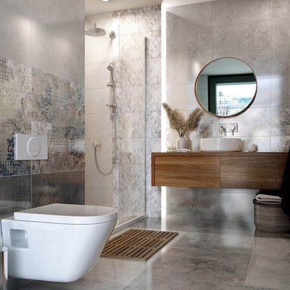 Gres Odys Lappato Ceramstic 60 x 60 cm lysgrå 1,44 m² 25 kg