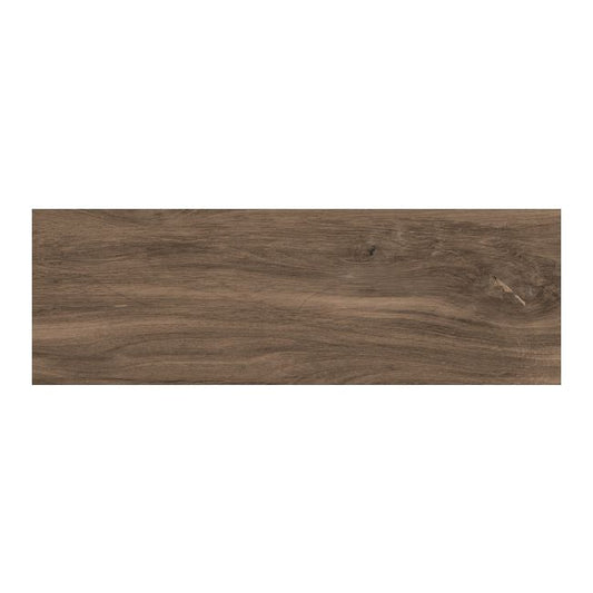 GoodHome Poupia mørkebrun porcelænsflise 20 x 60 cm 1,44 m²