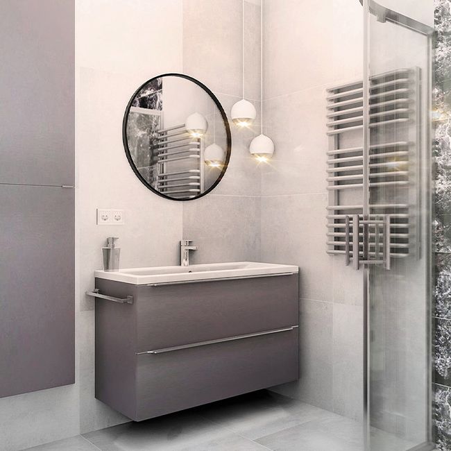 Odys Ceramstic glasureret klinker 60 x 60 cm lysgrå 1,44 m² 25 kg
