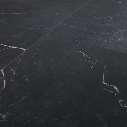Poleret glaseret porcelænsflise Ultimate Marble GoodHome 59,5 x 59,5 cm sort 1,06 m²