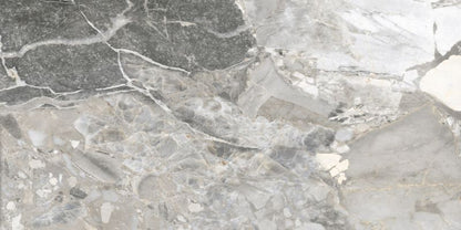 Tonale porcelænsfliser 60 x 120 cm beige med struktur og carving 1,44 m²