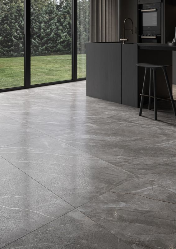 Gres Zoe 60 x 120 cm grå sugar & carving 1,44 m²