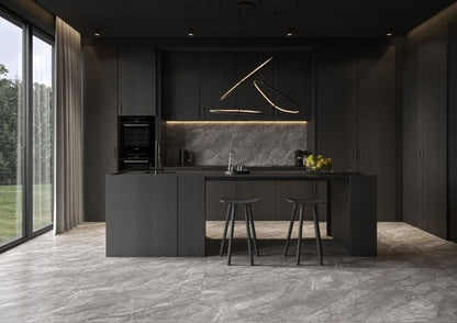 Gres Zoe 60 x 120 cm grå sugar & carving 1,44 m²