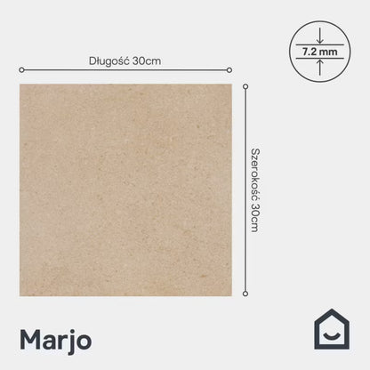 Gresklinke Marjo 30x30 cm Beige Mat 1,62 m²
