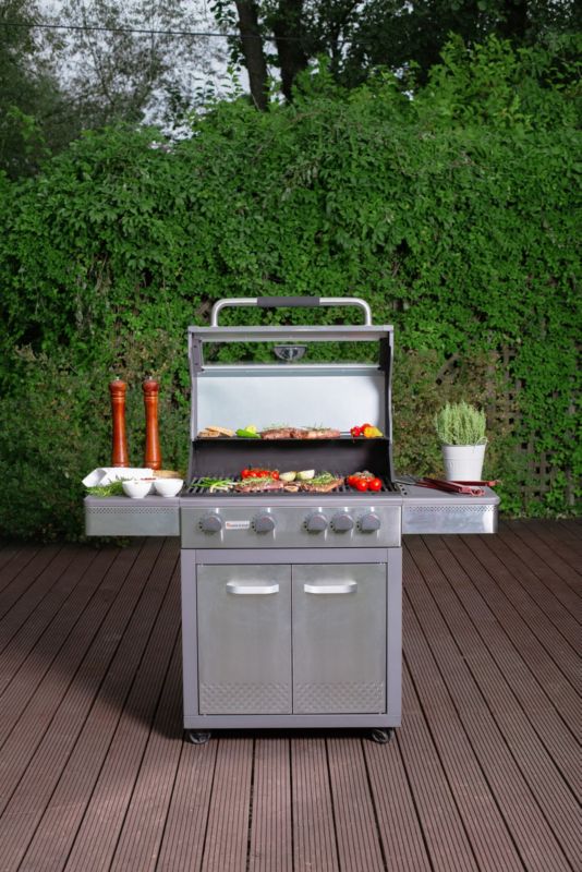 Gasgrill 4+1 Master Grill&Party med låg og glas