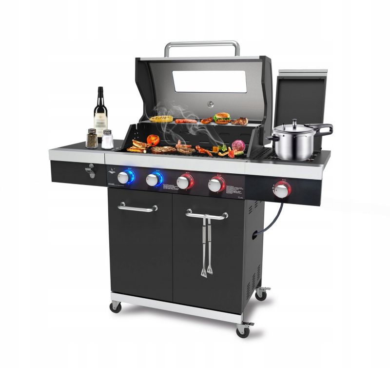 Gasgrill EL FUEGO Kingston 4+1 med LED-betjening