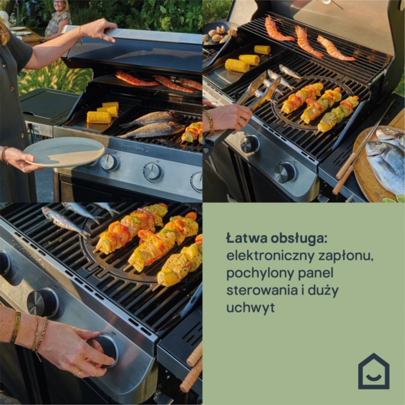 Gasgrill GoodHome Attaia med 4 brændere