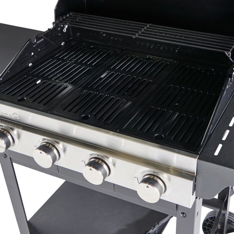 GoodHome Tippah gasgrill med 4 brændere