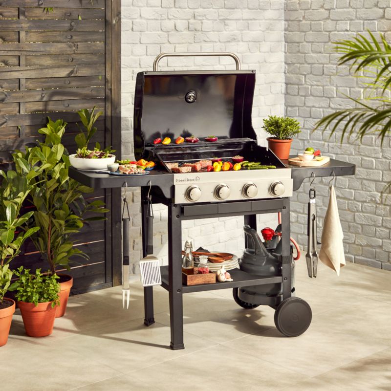 GoodHome Tippah gasgrill med 4 brændere