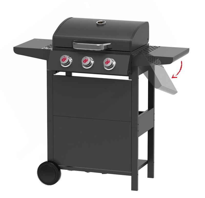 Landmann 3.0 gasgrill med støbejern