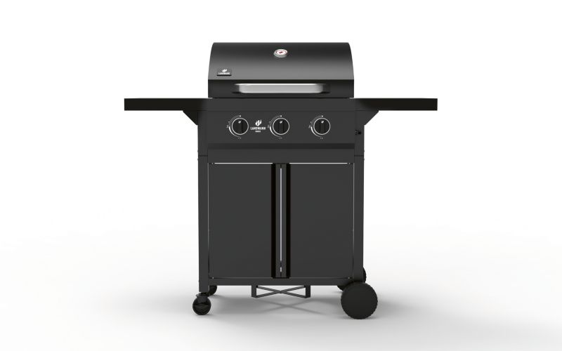 Gasgrill Rookie med 3 brændere og støbejern