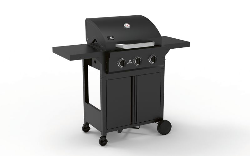 Gasgrill Rookie med 3 brændere og støbejern