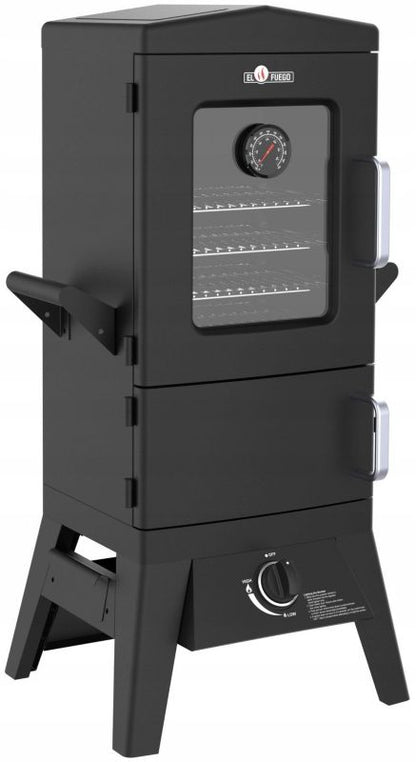 Gasgrill og rygeovn EL FUEGO Portland W2 med glasrude 1 stk
