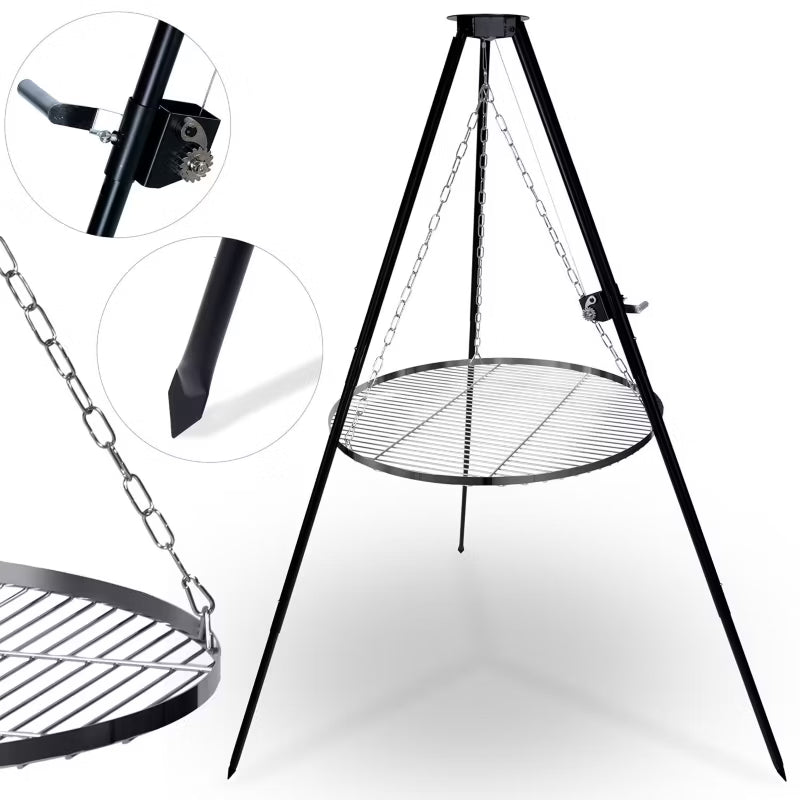 Grill Trøjben 80 cm Sort Stål