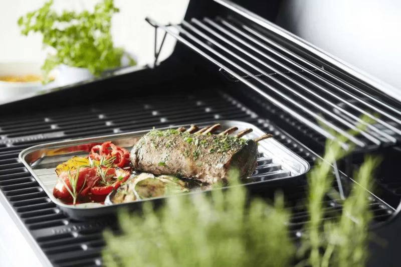 Grillbakke 34,5x24 cm Rustfrit Stål