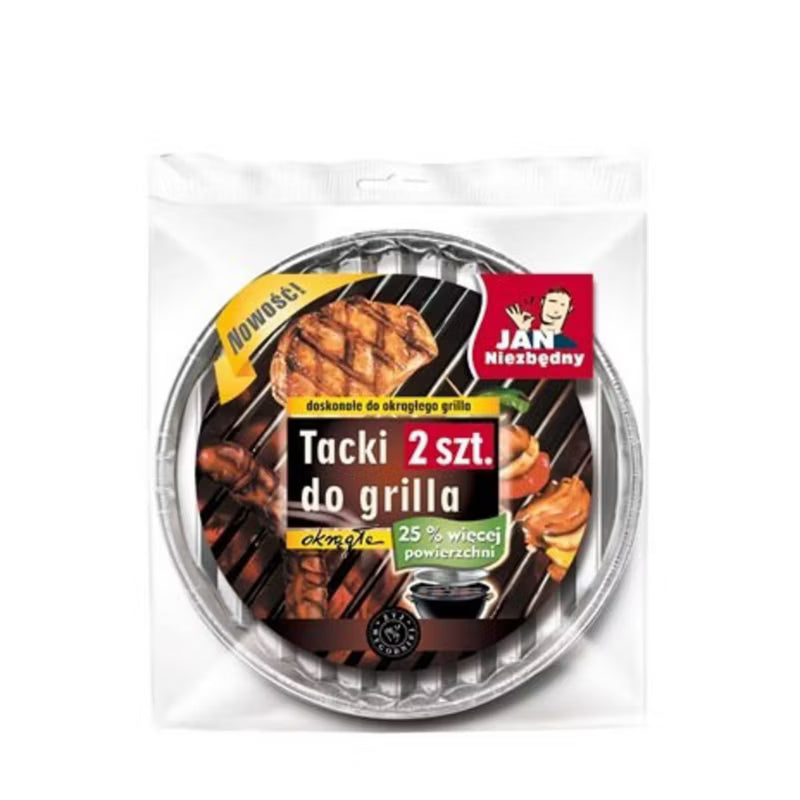 Grillbakke Rund Aluminium 2 Stk