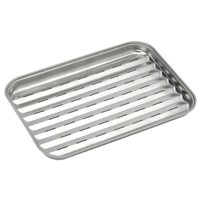 Grillbakke Rustfrit Stål Sølv