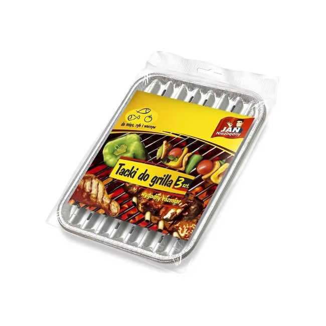 Grillbakker Rektangulære Aluminium 3 Stk.