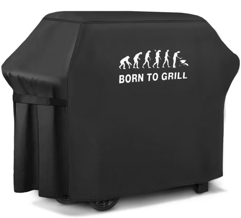 Grillbetræk L 165x118x60 cm Sort