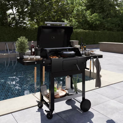 Grillgaffel 40 cm Træ og Rustfrit Stål