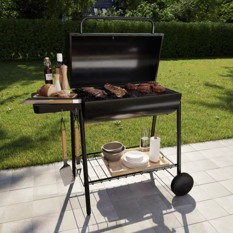 Grillgaffel 40 cm Træ og Rustfrit Stål