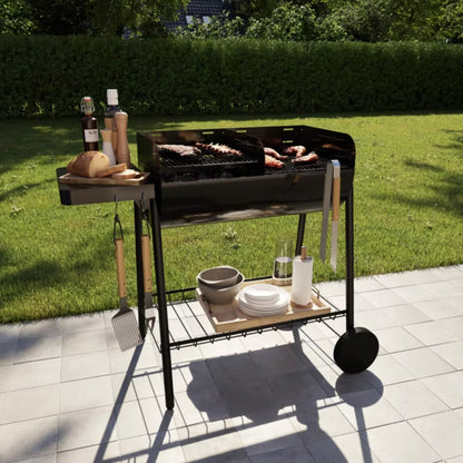 Grillgaffel 40 cm Træ og Rustfrit Stål