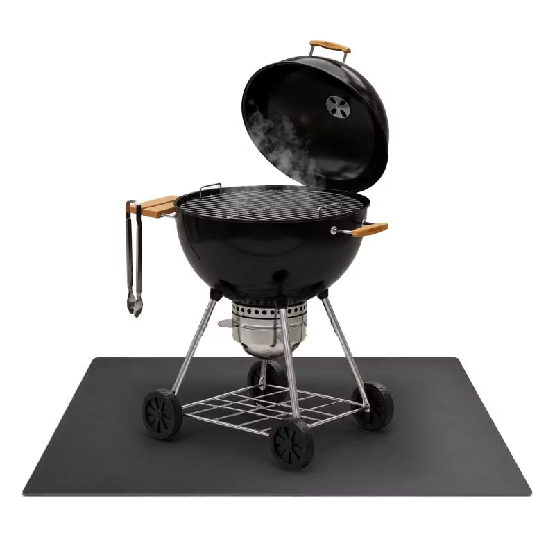 Grillmåtte 100x70 cm Sort Stål