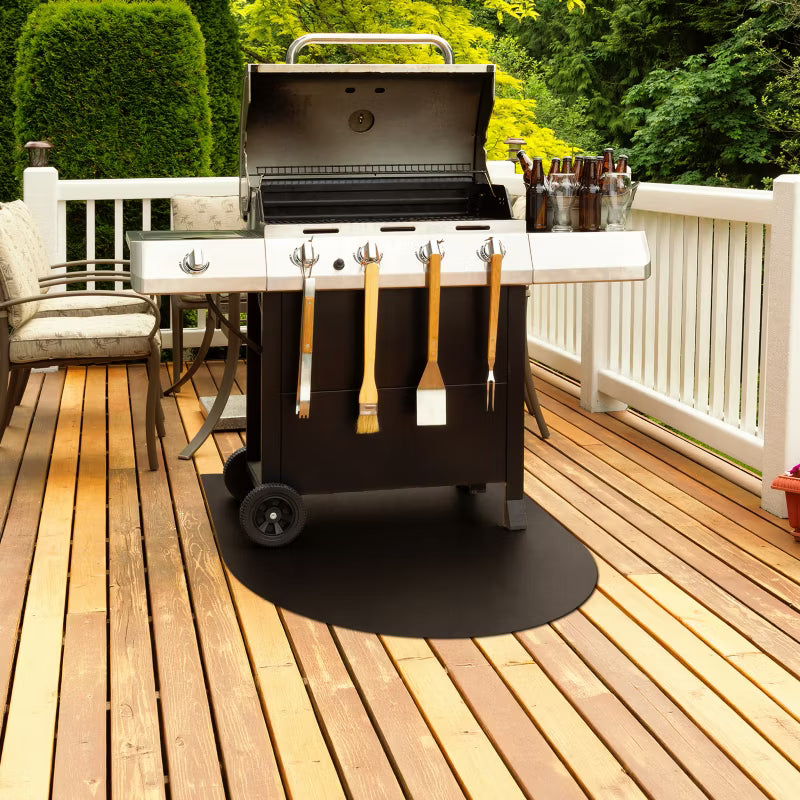 Grillmåtte 80x70 cm Sort Stål