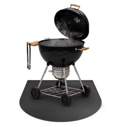Grillmåtte 80x70 cm Sort Stål